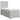 Pat box spring cu saltea, gri deschis, 90x190 cm, catifea