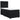 Pat box spring cu saltea, negru, 90x190 cm, catifea