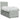 Pat box spring cu saltea, gri deschis, 90x190 cm, catifea