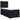 Pat box spring cu saltea, negru, 90x190 cm, catifea