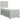 Pat box spring cu saltea, gri deschis, 90x200 cm, catifea