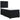 Pat box spring cu saltea, negru, 90x200 cm, catifea