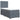 Pat box spring cu saltea, gri închis, 90x200 cm, catifea