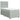 Pat box spring cu saltea, gri deschis, 90x200 cm, catifea