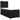 Pat box spring cu saltea, negru, 90x200 cm, catifea