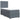 Pat box spring cu saltea, gri închis, 100x200 cm, catifea
