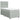 Pat box spring cu saltea, gri deschis, 100x200 cm, catifea