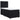 Pat box spring cu saltea, negru, 100x200 cm, catifea