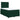 Pat box spring cu saltea, verde închis, 120x190 cm, catifea