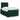 Pat box spring cu saltea, verde închis, 120x190 cm, catifea