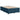 Pat box spring cu saltea, albastru închis, 120x190 cm, catifea