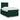 Pat box spring cu saltea, verde închis, 120x200 cm, catifea