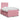 Pat box spring cu saltea, roz, 120x200 cm, catifea