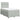 Pat continental cu saltea, gri deschis, 120x200 cm, catifea