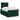 Pat box spring cu saltea, verde închis, 120x200 cm, catifea
