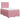 Pat box spring cu saltea, roz, 120x200 cm, catifea