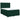 Pat box spring cu saltea, verde închis, 140x190 cm, catifea