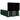 Pat box spring cu saltea, verde închis, 140x190 cm, catifea
