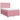 Pat box spring cu saltea, roz, 140x190 cm, catifea