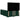 Pat box spring cu saltea, verde închis, 140x190 cm, catifea