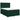 Pat box spring cu saltea, verde închis, 140x190 cm, catifea