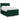 Pat box spring cu saltea, verde închis, 140x190 cm, catifea