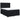 Pat box spring cu saltea, negru, 140x200 cm, catifea