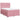 Pat box spring cu saltea, roz, 140x200 cm, catifea