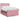 Pat box spring cu saltea, roz, 160x200 cm, catifea