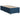 Pat box spring cu saltea, albastru, 80x200 cm, textil
