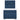 Pat box spring cu saltea, albastru, 80x200 cm, textil