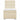 Pat box spring cu saltea, crem, 90x190 cm, textil