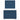 Pat box spring cu saltea, albastru, 90x190 cm, textil