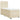 Pat box spring cu saltea, crem, 90x190 cm, textil