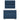Pat box spring cu saltea, albastru, 90x190 cm, textil