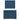 Pat box spring cu saltea, albastru, 90x200 cm, textil