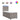 Pat box spring cu saltea, gri taupe, 90x200 cm, textil