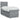 Pat box spring cu saltea, gri deschis, 90x200 cm, textil