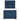 Pat box spring cu saltea, albastru, 90x200 cm, textil