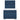 Pat box spring cu saltea, albastru, 90x200 cm, textil