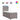 Pat box spring cu saltea, gri taupe, 100x200 cm, textil