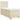 Pat box spring cu saltea, crem, 100x200 cm, textil