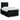 Pat box spring cu saltea, negru, 120x190 cm, catifea