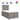 Pat box spring cu saltea, taupe, 120x190 cm material textil