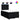Pat box spring cu saltea, negru, 120x190 cm, catifea
