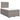 Pat box spring cu saltea, taupe, 120x190 cm material textil