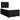Pat box spring cu saltea, negru, 120x190 cm, catifea