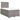 Pat box spring cu saltea, taupe, 120x190 cm material textil