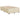 Pat box spring cu saltea, crem, 120x200 cm, textil