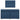 Pat box spring cu saltea, albastru, 120x200 cm, textil